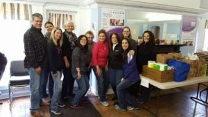 CWIR Members help sort at the WINGS facility in Mount Prospect